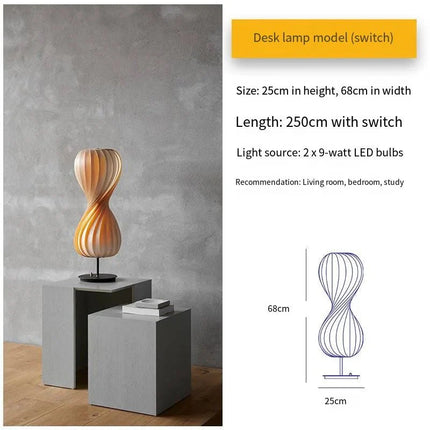 Lampadaire nordique en bois design créatif pour salon et chambre - Luminous Place