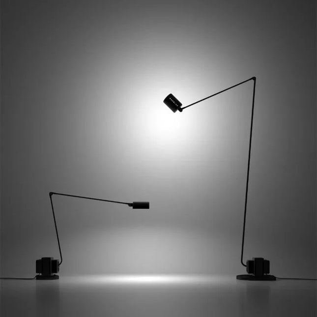Lampadaire design italien vintage Bauhaus bras oscillant réglable LED - Luminous Place