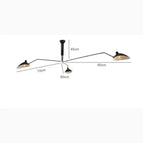 Plafond Lampe-3 / Lumière chaude