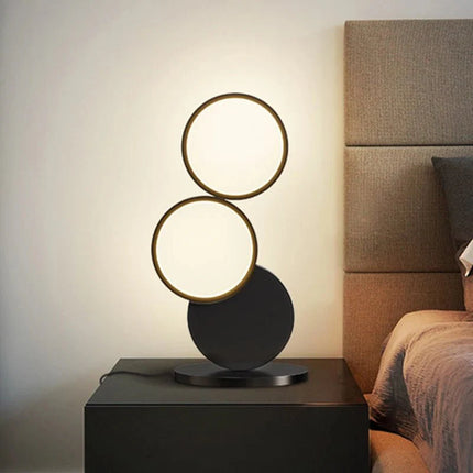 Lampadaire LED moderne minimaliste en métal avec télécommande et gradation, lumière chaude et froide - Luminous Place