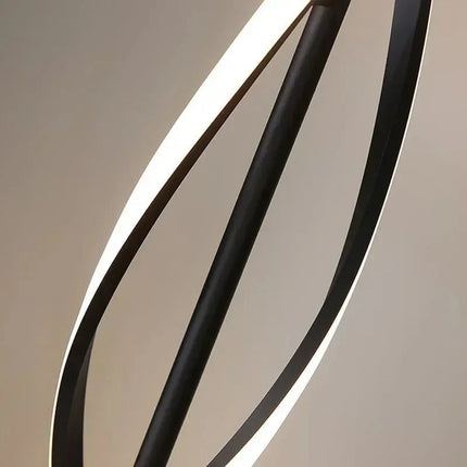 Lampadaire LED moderne postmoderne spirale verticale RGB pour salon et étude - Luminous Place