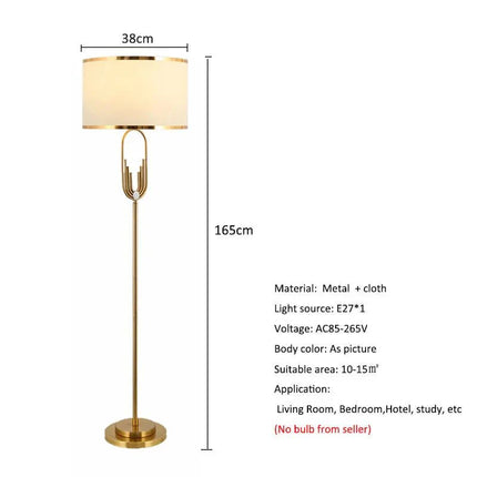 Lampadaire métal nordique design post - moderne pour salon et chambre - Luminous Place