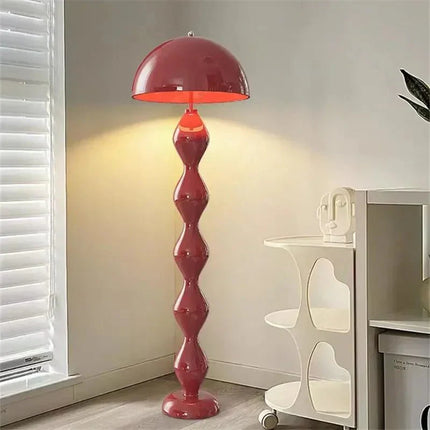 Lampadaire LED design nordique champignon en fer, lumière chaude ambiance cosy - Luminous Place
