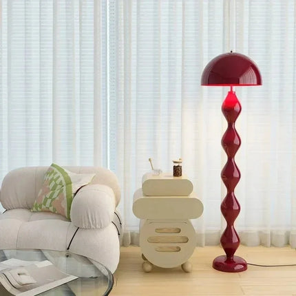 Lampadaire LED design nordique champignon en fer, lumière chaude ambiance cosy - Luminous Place