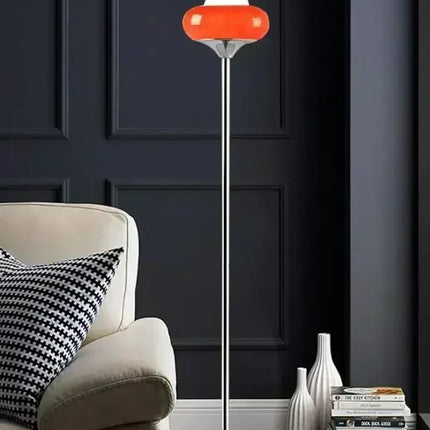 Lampadaire LED Rétro en Forme de Tarte aux Œufs, Design Moderne et Lumineux