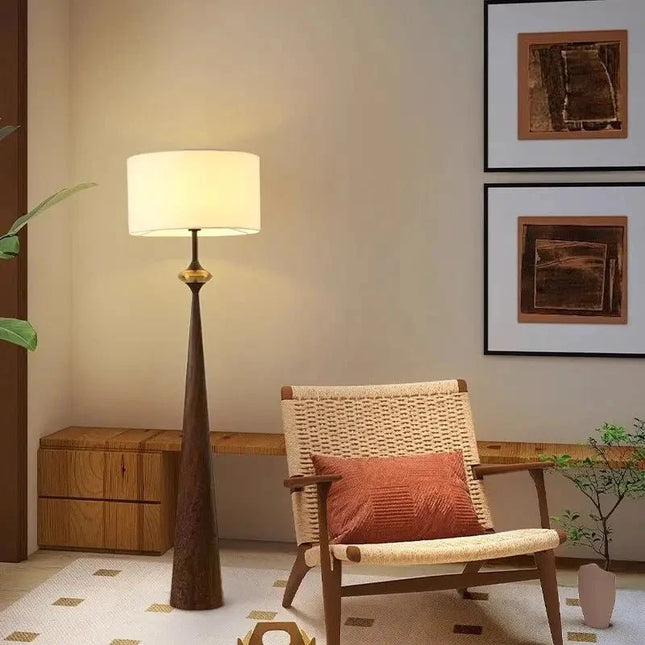 Lampadaire sur pied design nordique minimaliste en aluminium LED, ambiance cosy - Luminous Place
