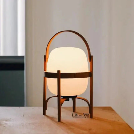 Lampadaire Cole Cestita en bois LED design Art déco pour salon et chambre - Luminous Place