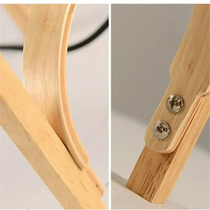 Lampadaire Cole Cestita en bois LED design Art déco pour salon et chambre - Luminous Place