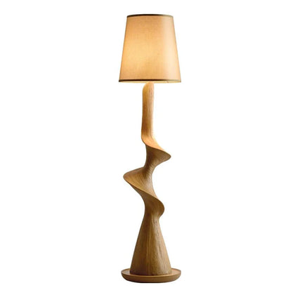 Lampadaire style chinois contemporain en résine avec lumière LED chaude - Luminous Place