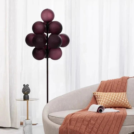 Lampadaire moderne en verre de raisin pour salon et chambre à coucher - Luminous Place