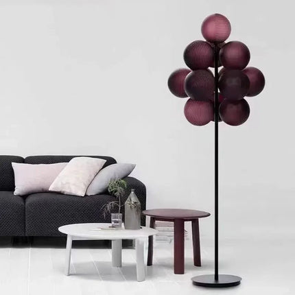 Lampadaire moderne en verre de raisin pour salon et chambre à coucher - Luminous Place