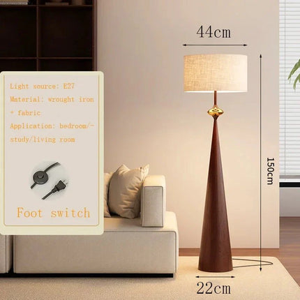 Lampadaire LED en tissu style médiéval français, lumière d’appoint chaleureuse pour salon et chambre - Luminous Place