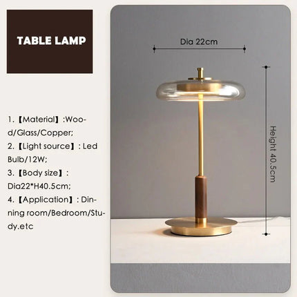 Lampadaire en verre rétro doré design artistique pour salon et chambre - Luminous Place