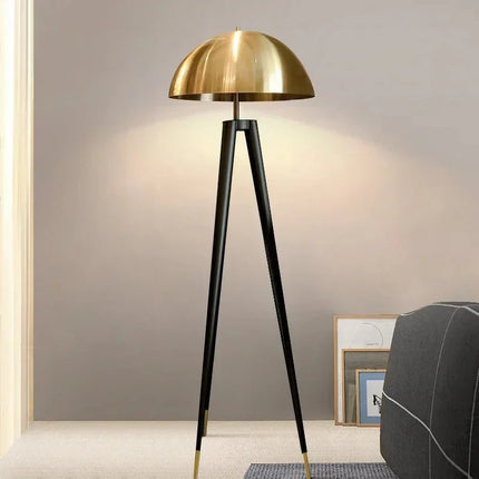 Lampadaire trépied vintage nordique LED champignon pour salon et bureau - Luminous Place