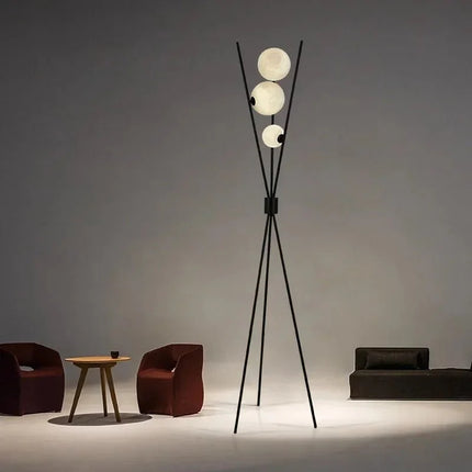 Lampadaire LED moderne à boule de verre, lumière d’ambiance chaleureuse pour intérieur - Luminous Place