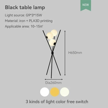 Lampadaire LED moderne à boule de verre, lumière d’ambiance chaleureuse pour intérieur - Luminous Place