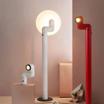 Lampadaire Art Déco en métal chromé, lumière LED pour salon et chambre - Luminous Place