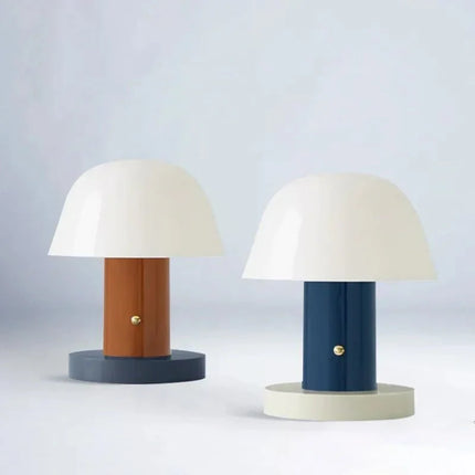 Lampe de table champignon rétro nordique, éclairage LED moderne pour chambre - Luminous Place