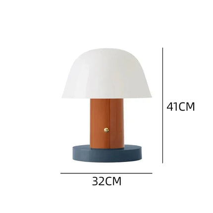 Lampe de table champignon rétro nordique, éclairage LED moderne pour chambre - Luminous Place