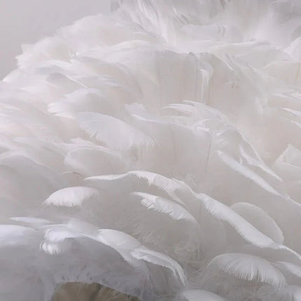 Lampe de table romantique à plumes avec lumière chaude pour ambiance cosy - Luminous Place