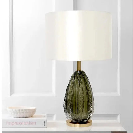 Lampe de table Felicia en verre et fer, design Bauhaus, éclairage cosy pour chambre et salon - Luminous Place