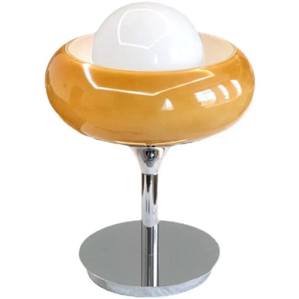 Lampe de table vintage médiévale à intensité variable avec abat - jour en verre pour ambiance chaleureuse - Luminous Place