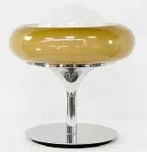 Lampe de table vintage médiévale à intensité variable avec abat - jour en verre pour ambiance chaleureuse - Luminous Place
