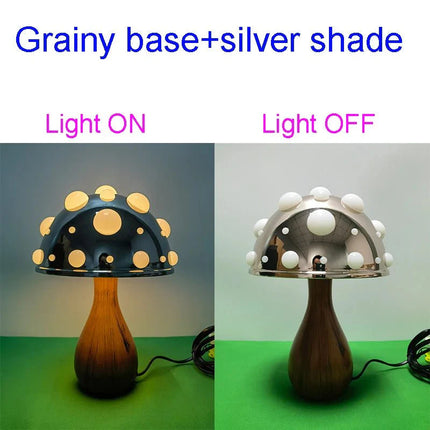 Lampe de table champignon Amanita biomimétique LED tricolore USB/secteur - Luminous Place