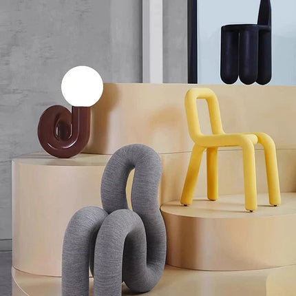 Lampe de table en résine postmoderne design nordique italien, lumière d’ambiance pour chambre et bureau - Luminous Place