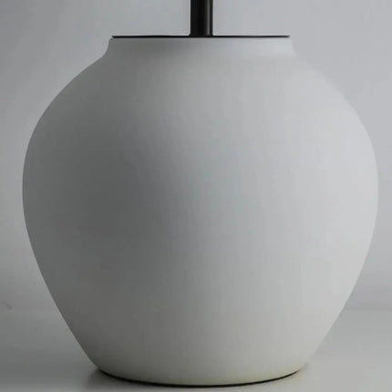 Lampe de table Wabi Sabi en céramique noire style japonais rétro avec lumière chaude réglable - Luminous Place