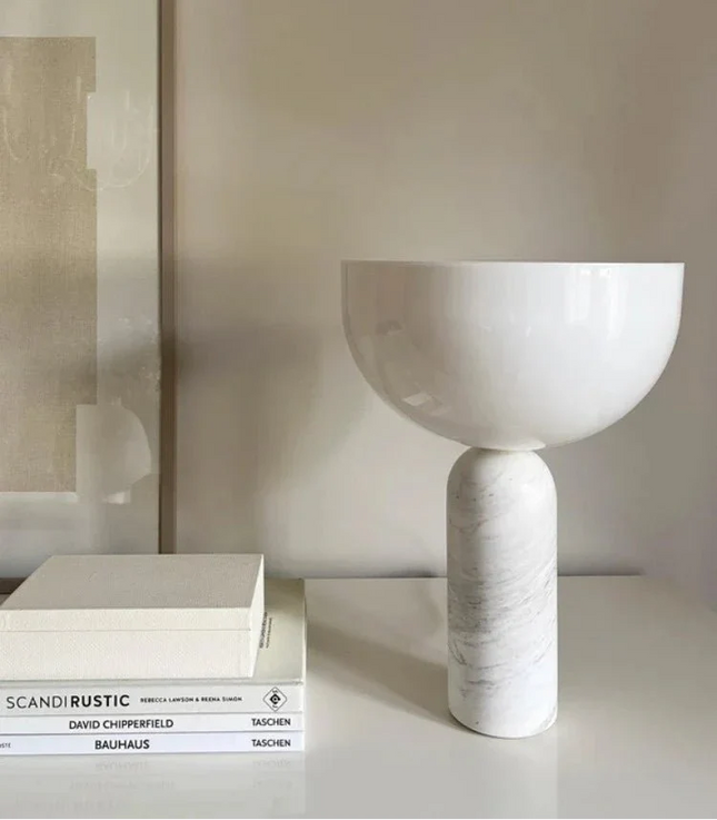 Lampe de table champignon design danois LED marbre minimaliste moderne - Luminous Place
