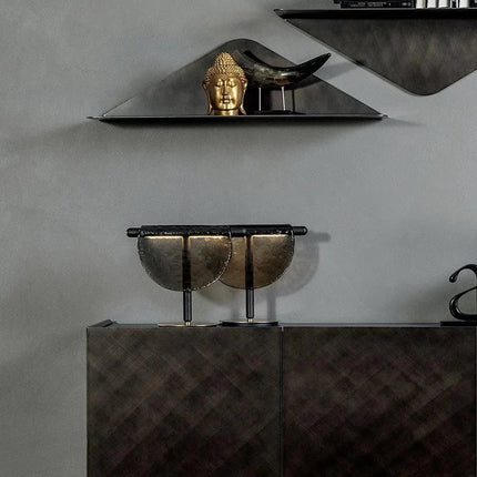 Lampe de table en verre et bois grain, lumière d’ambiance chaleureuse pour salon - Luminous Place
