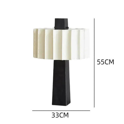 Lampe de table verticale scandinave minimaliste noire, éclairage cosy pour salon et chambre - Luminous Place