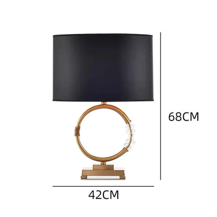 Lampe de table design américain en cristal avec éclairage LED intérieur - Luminous Place