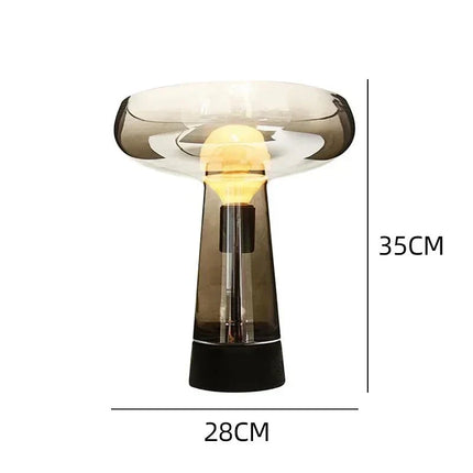 Lampe de table en marbre nordique avec éclairage LED chaleureux - Luminous Place