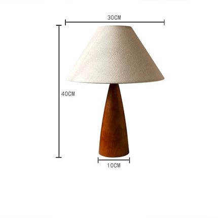 Lampe de table en bois massif style chinois rétro avec lumière d’ambiance chaleureuse - Luminous Place