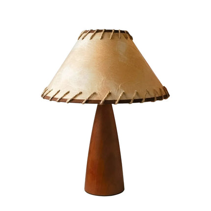 Lampe de table en bois massif style chinois rétro avec lumière d’ambiance chaleureuse - Luminous Place