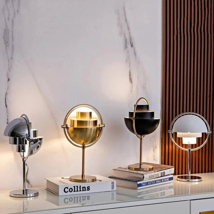 Lampe de table design moderne en métal noir avec lumière chaude pour intérieur élégant - Luminous Place