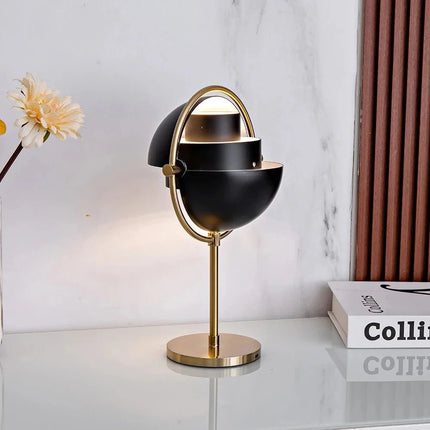 Lampe de table design moderne en métal noir avec lumière chaude pour intérieur élégant - Luminous Place