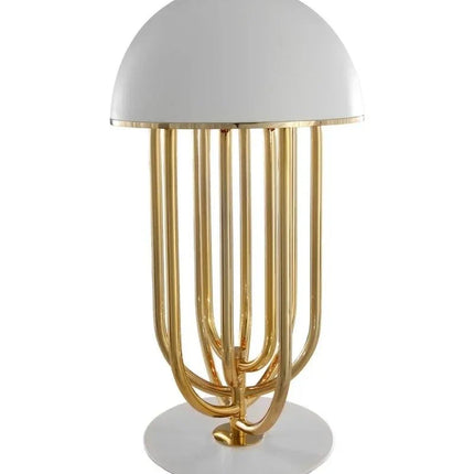 Lampe de table design antique champignon en fer avec lumière LED chaleureuse - Luminous Place