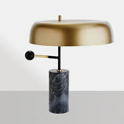 Lampe de table design nordique en marbre, lumière LED chaleureuse pour salon et bureau - Luminous Place