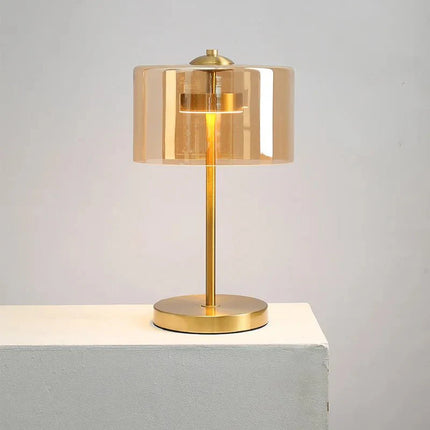 Lampe de table moderne minimaliste à lumière rouge pour chambre et bar, ambiance cosy - Luminous Place