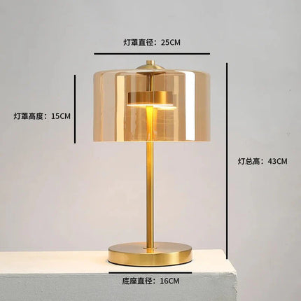 Lampe de table moderne minimaliste à lumière rouge pour chambre et bar, ambiance cosy - Luminous Place
