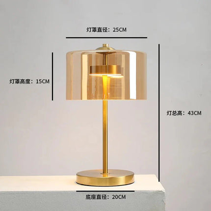 Lampe de table moderne minimaliste à lumière rouge pour chambre et bar, ambiance cosy - Luminous Place