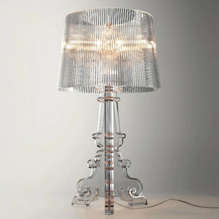 Lampe de table fantôme baroque transparente en acrylique LED ambiance cosy - Luminous Place