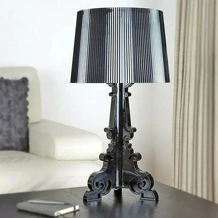 Lampe de table fantôme baroque transparente en acrylique LED ambiance cosy - Luminous Place