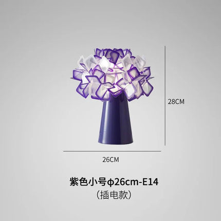 Lampe de table design italien à fleurs, éclairage décoratif pour chambre et bureau - Luminous Place