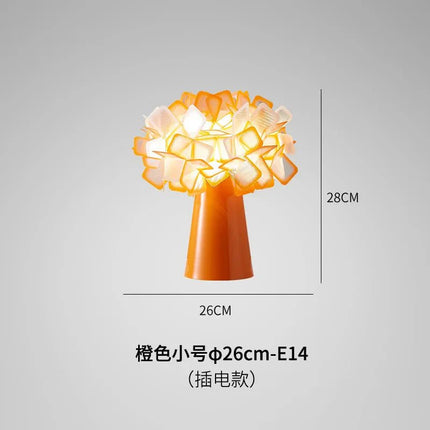 Lampe de table design italien à fleurs, éclairage décoratif pour chambre et bureau - Luminous Place