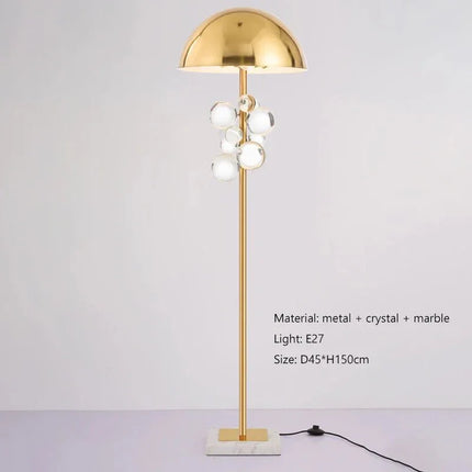 Lampe de table design champignon en verre coloré pour salon et lecture - Luminous Place