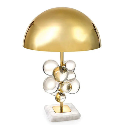 Lampe de table design champignon en verre coloré pour salon et lecture - Luminous Place